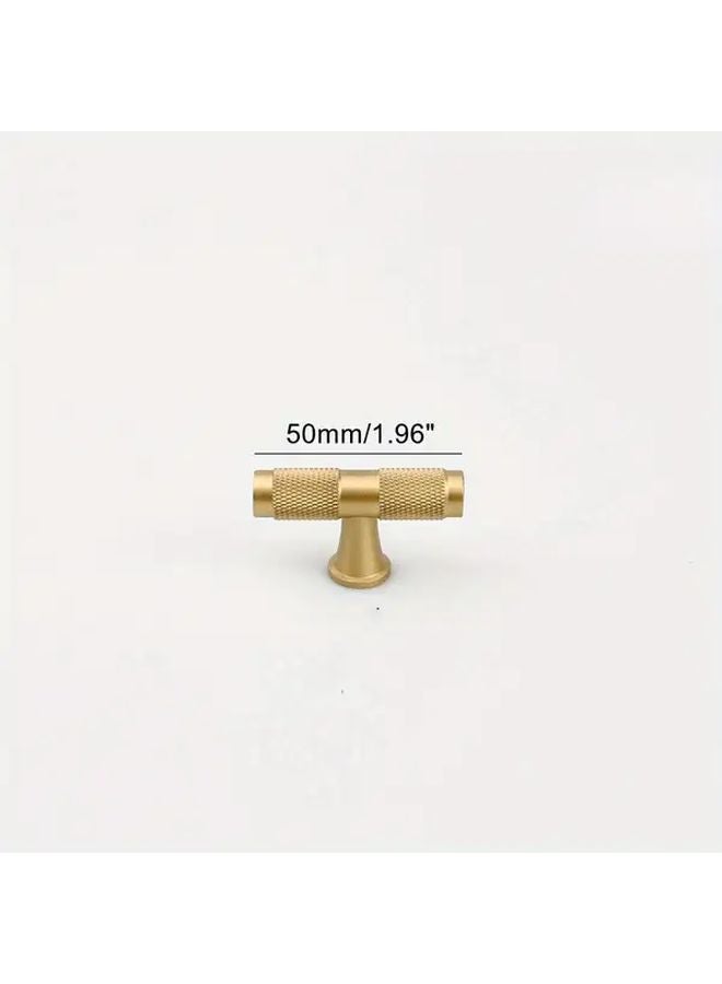 4pcs Modern Golden Knurled Solid Brass Cabinet Knobs Birdcage Style Drawer Pulls Hole Pitch 96mm - Image 3